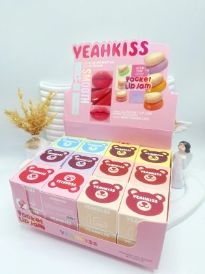 مربای لب همراه با براش خرسی برند VEAHKISS کد 202523