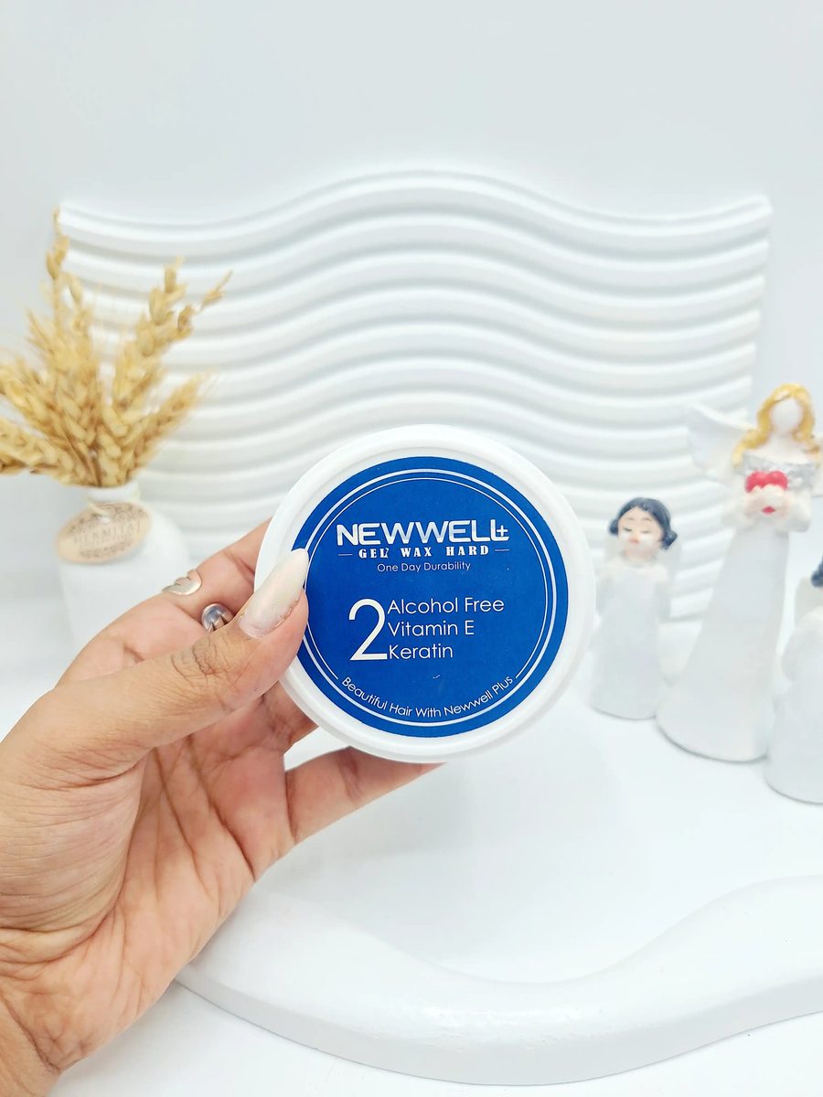 ژل واکس مخصوص مو بسیار با کیفیت برند NEWWELL ویتامین E برند کاسه ای آبی 2