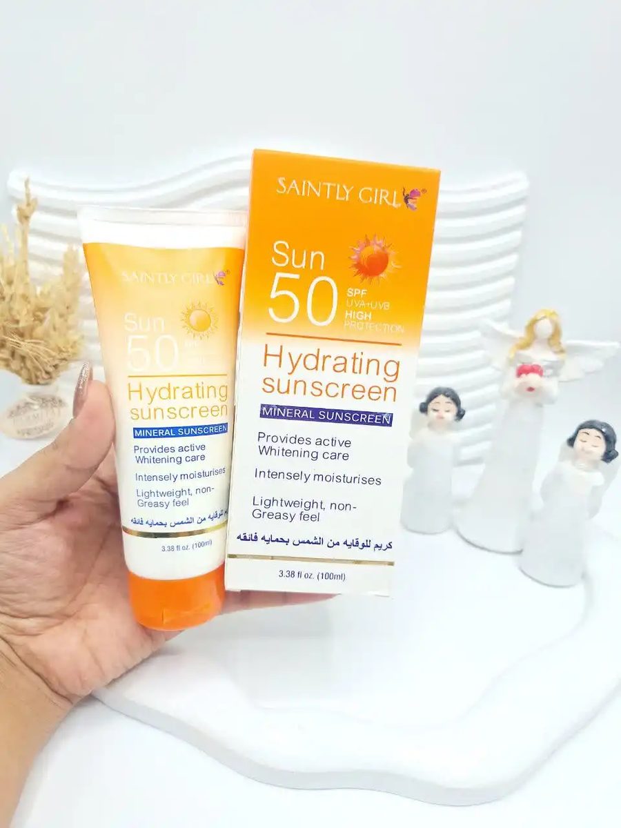 کرم آبرسان و ضد آفتاب SPF 50 برند SAINTLY GIRL کد 0745
