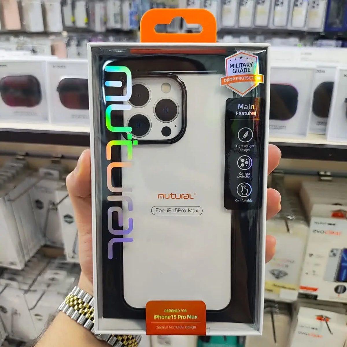 قاب موتورال مناسب برای گوشی آیفون 15 پرو مکس مدل MUTURAL FASHION PROTECTIVE CASE 15 PRO MAX