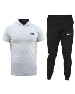 ست تیشرت شلوار Nike مدل  OLES (طوسی روشن)