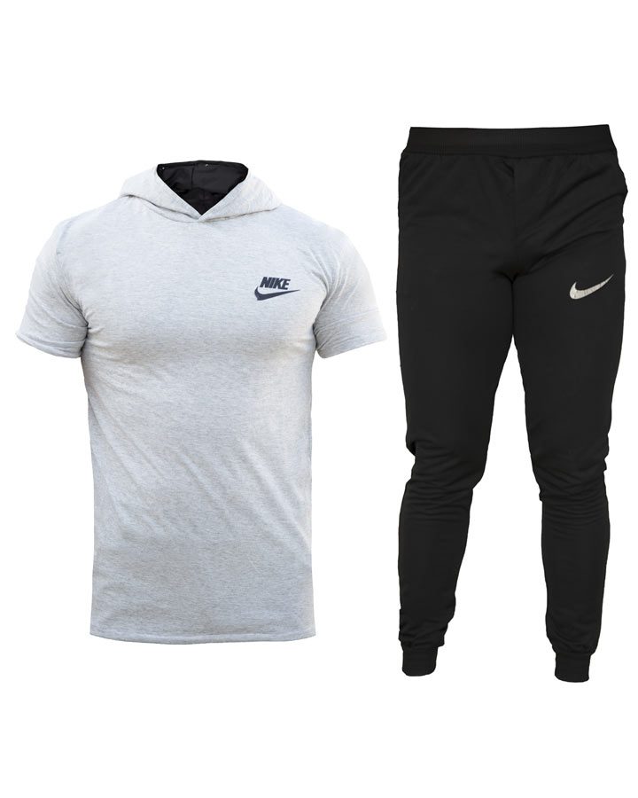ست تیشرت شلوار Nike مدل  OLES (طوسی روشن)