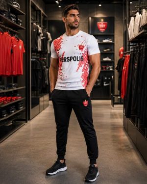 ست تیشرت شلوار مردانه پرسپولیس مدل Lisbon