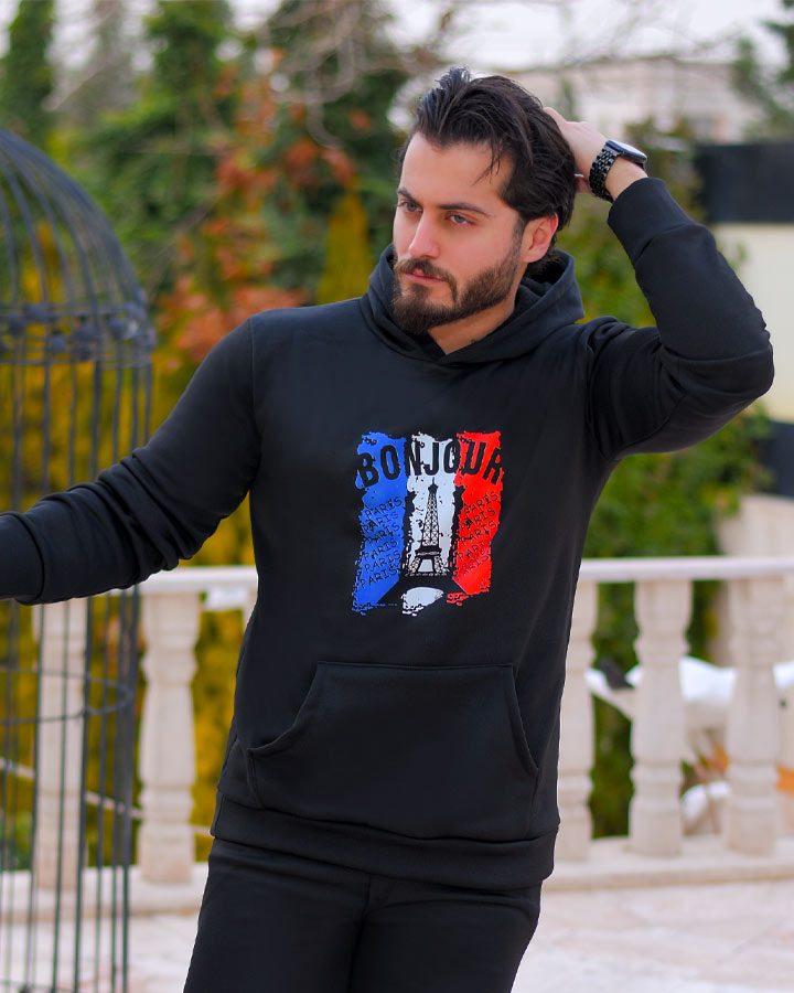 سویشرت مردانه مدل Bonjour کد 6299