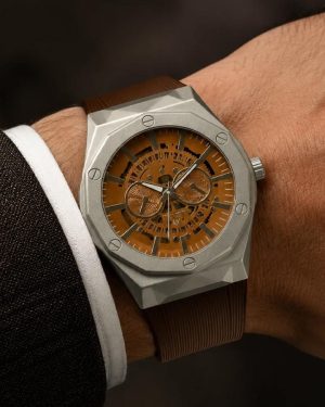 ساعت مردانه مدل HUBLOT (قهوه ای ) کد 6399