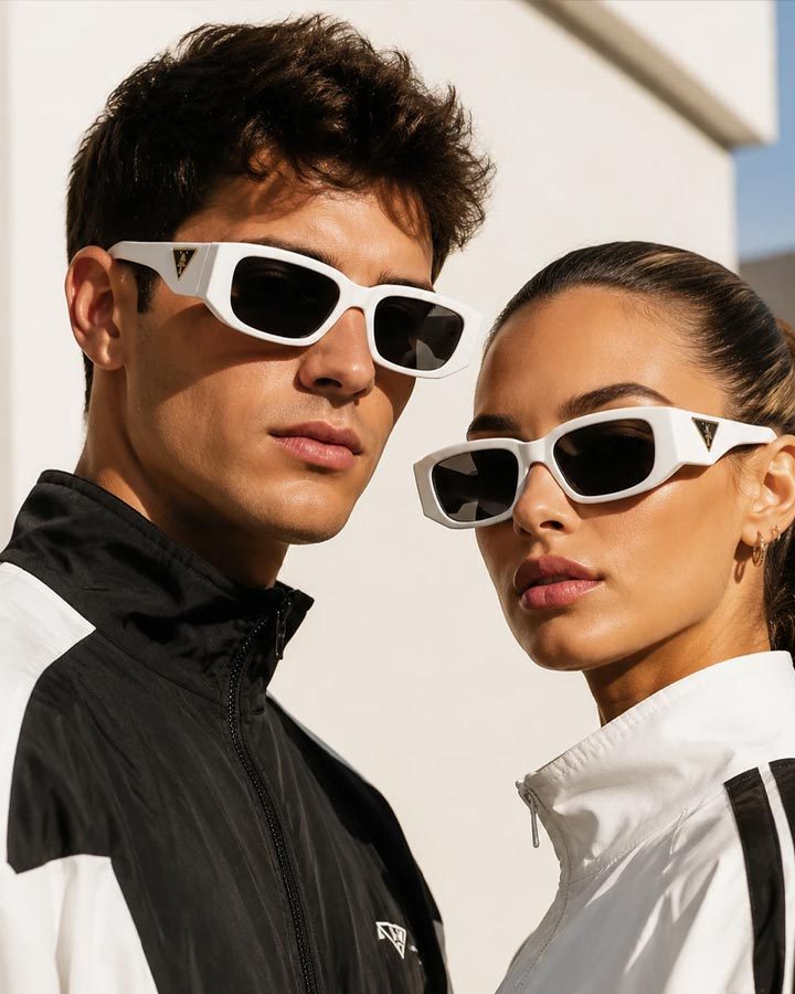 عینک اسپرت مدل PRADA ( فریم سفید ) کد 6523