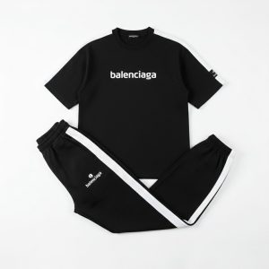 ست تیشرت و شلوار مردانه بنگال کش Balenciaga-مشکی