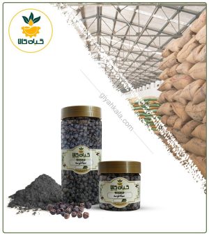 میوه سیاه توسه خشک یا پودری بسته بندی