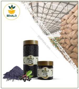میوه آقطی سیاه خشک یا پودری بسته بندی