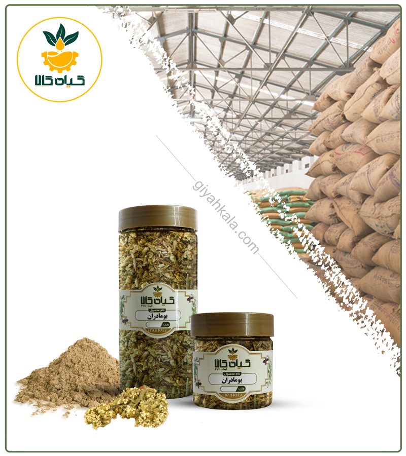 گیاه بومادران خشک یا پودری بسته بندی