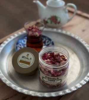 پر گل محمدی خشک یا پودری بسته بندی