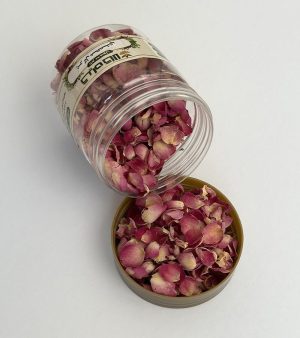 پر گل محمدی خشک یا پودری بسته بندی