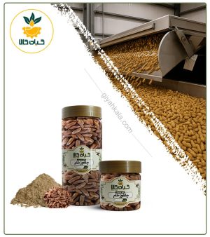 چلغوز (دانه کاج) بوداده بسته بندی