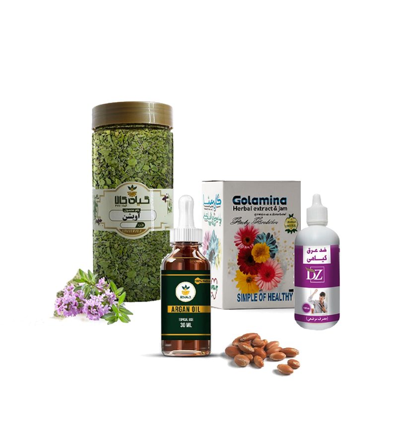 پک همکاری در فروش داروهای گیاهی (روغن آرگان، عصاره ضدتعریق، معجون لاغرکننده،گیاه آویشن)