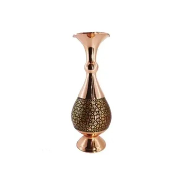 گلدان مس و خاتم 20 با جعبه