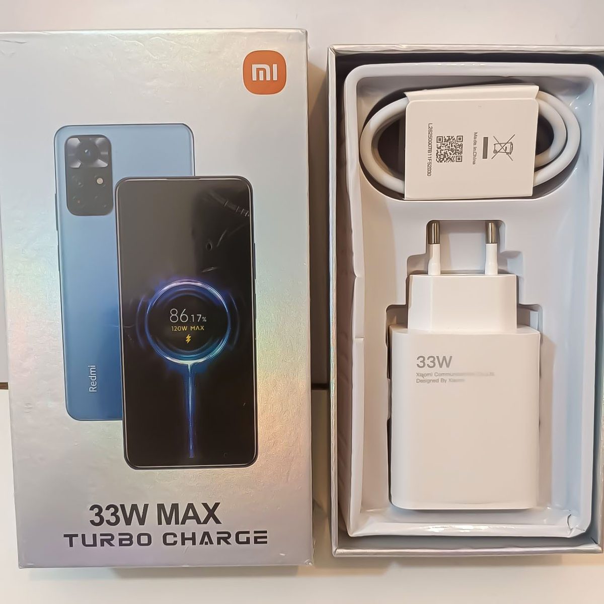 شارژر دیواری فست شارژ 33W همراه با کابل شیائومی (Xiaomi)