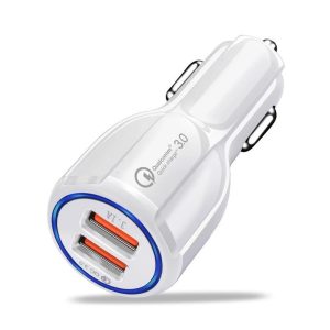 شارژر فندکی دو پورت مدل QC3.0