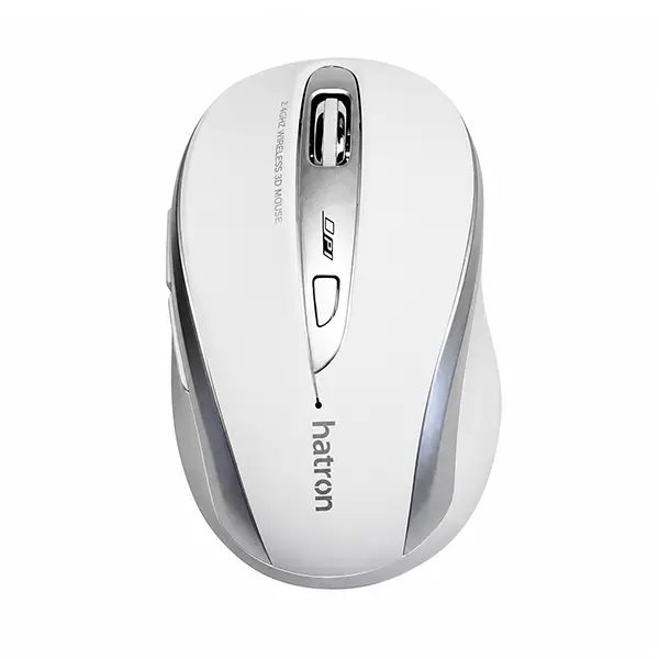ماوس بی سیم مدل HMW120SL برند هترون(Hatron) رنگ سفید