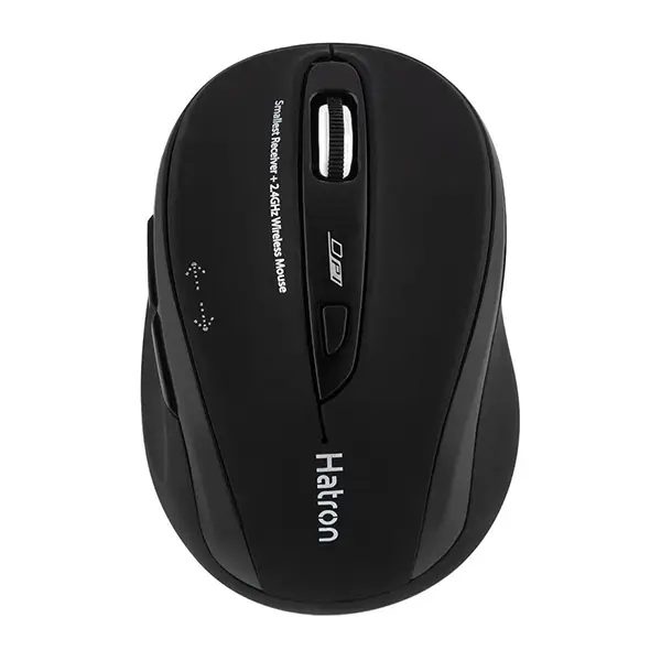 ماوس مدل HMW120SL برند هترون(Hatron) مشکی رنگ