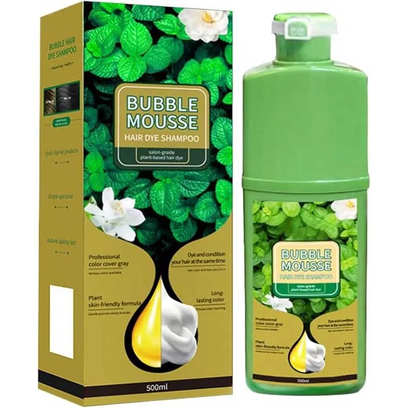 شامپو رنگ گیاهی بابل موس اصلی bubble mousse (نسخه اصلی)