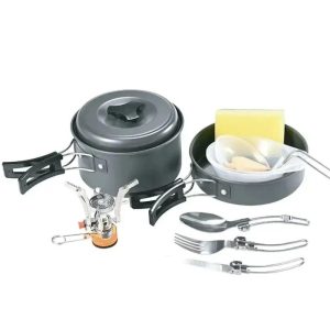 ظروف کمپینگ 10در1 گرین لاین Green 10IN1 Camping Cookware