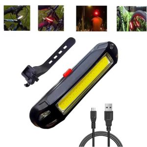 چراغ عقب دوچرخه شارژی USB مدل 120 Lumens