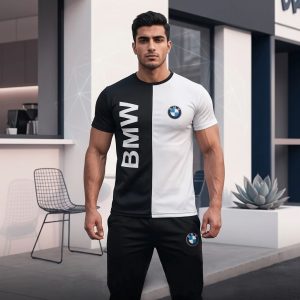 ست تیشرت شلوار bmw مردانه مدل Noman