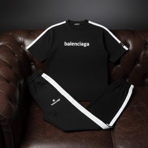 ست تیشرت و شلوار مردانه بنگال کش Balenciaga-مشکی