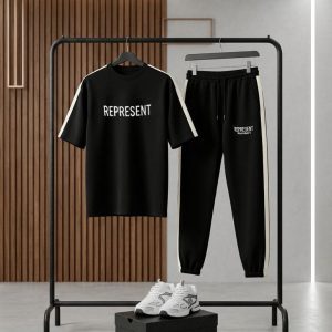 ست تیشرت و شلوار مردانه بنگال کش مدل Reprent