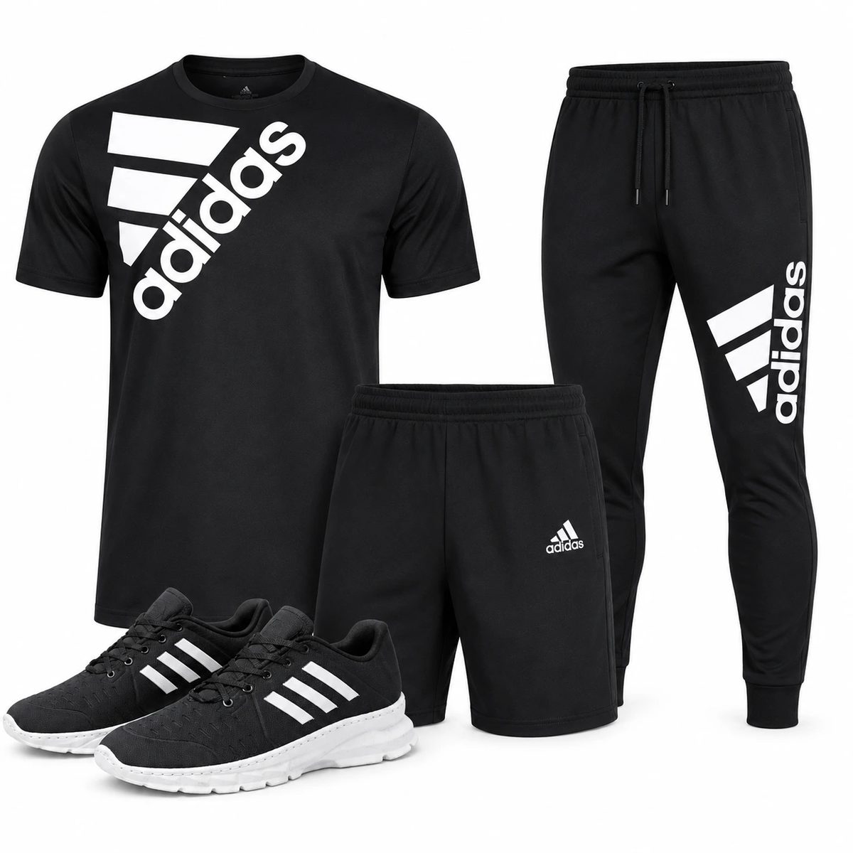 پکیج ست سه تیکه Adidas مردانه مدل Tenesi کفش ورزشی مردانه مدل Alshen