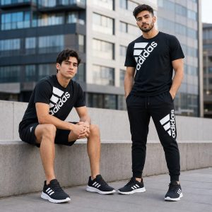 پکیج ست سه تیکه Adidas مردانه مدل Tenesi کفش ورزشی مردانه مدل Alshen