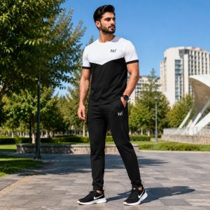 پکیج ست تیشرت شلوار مردانه 361 مدل W15 کفش ورزشی مردانه مدل pavlo