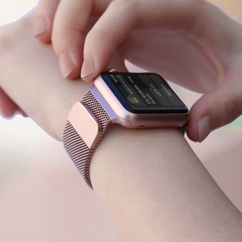 بند میلانس Milanese Loop مناسب برای سایز APPLE WATCH 42 , 44 , 45 mm