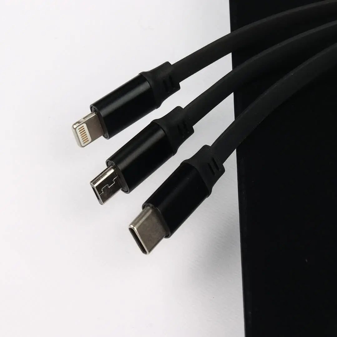 کابل 3 سر میکرو و تایپ سی و آیفون نیتو مدل NITU NT-UC090 3 in 1