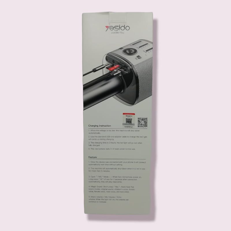 میکروفون اسپیکر یسیدو مدل YESIDO KR10