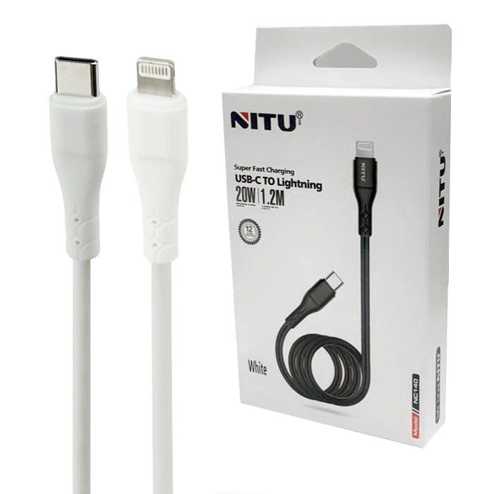 کابل تایپ سی به آیفون نیتو مدل NITU NC140 USB-C TO LIGHTNING