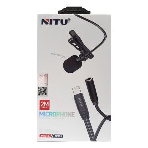 میکروفون یقه ای آیفون نیتو مدل NITU NM03 MICROPHONE 2M LIGHTNING