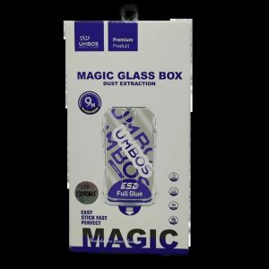 گلس گوشی اپل iPhone 15 Pro Max آمباس مدل UMBOS Magic Glass Box به همراه کیت نصب