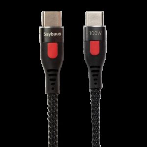 کابل 2 سر تایپ سی 100 وات سی بای مدل SAYBUUY K3-PD با گارانتی