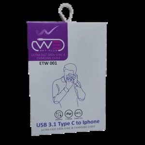 کابل شارژ USB-C به لایتنینگ ای تی لینک مدل ETW001 با گارانتی