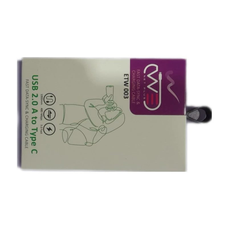کابل شارژ USB به تایپ سی ای تی لینک مدل ETW003