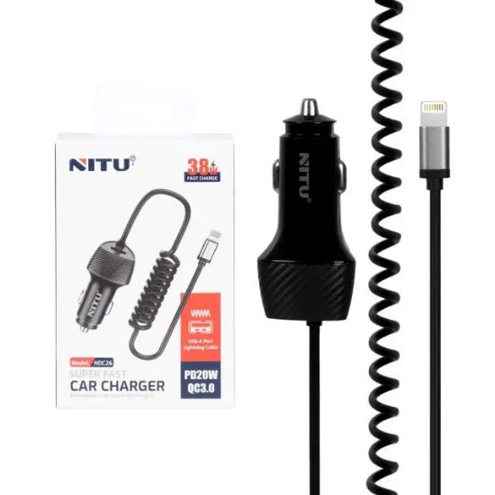 شارژر فندکی 38 وات نیتو مدل NITU NDC26 CAR CHARGER