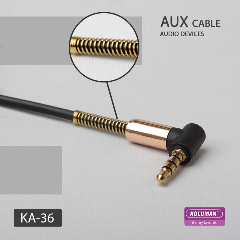 کابل AUX سرخم کلومن مدل KOLUMAN KA-36