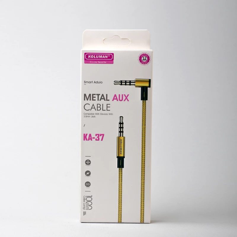 کابل AUX سرخم کلومن مدل KOLUMAN KA-37