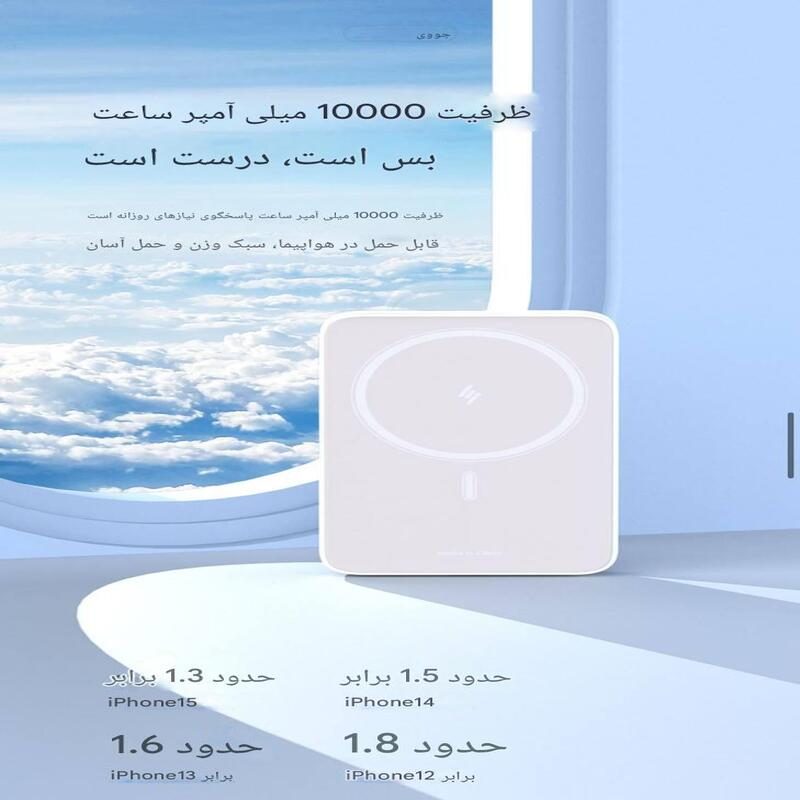 پاوربانک مگسیف جووی JOWAY JP331 با ظرفیت 10000 میلی آمپر