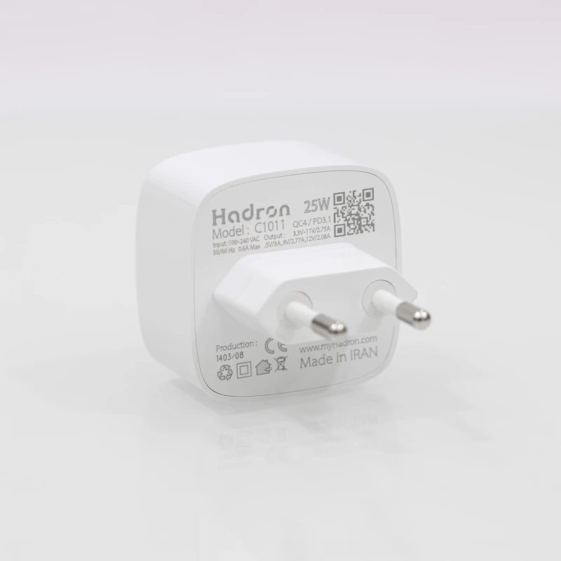شارژر دیواری 25 وات هادرون HADRON C1011