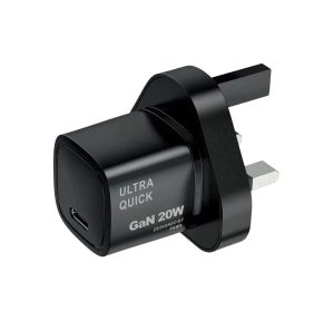 شارژر دیواری 20 وات پاوا PAWA SOLID GAN PW-GN20UK با پورت تایپسی
