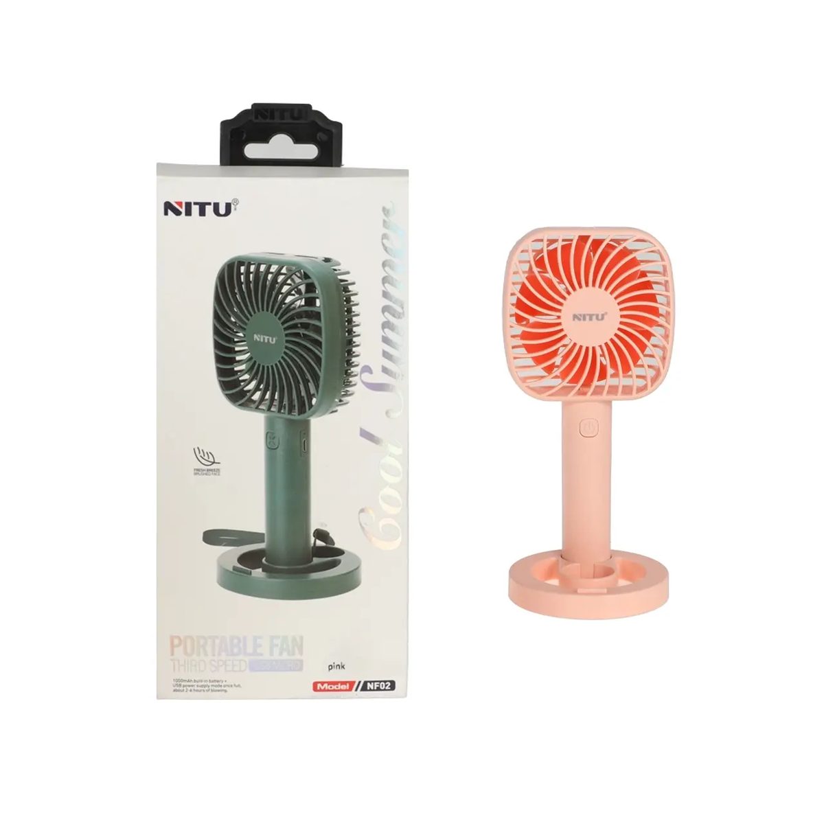 پنکه و فن دستی شارژی نیتو NITU NF02