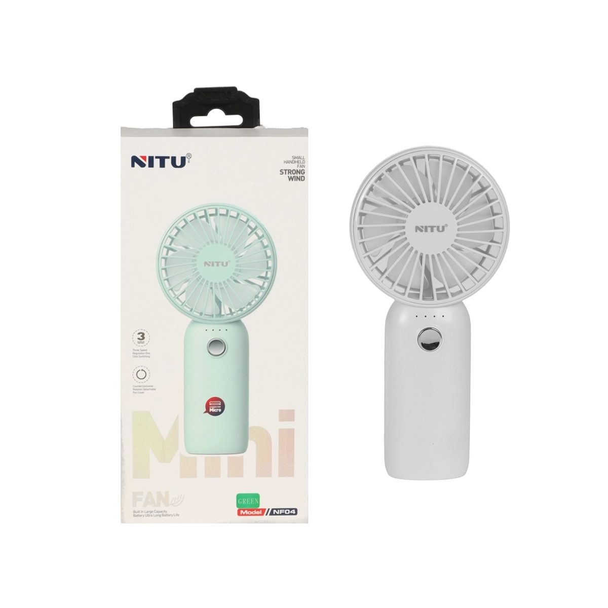 پنکه و فن دستی شارژی نیتو NITU NF04