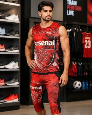 ست تاپ و شلوارک مردانه مدل Arsenal